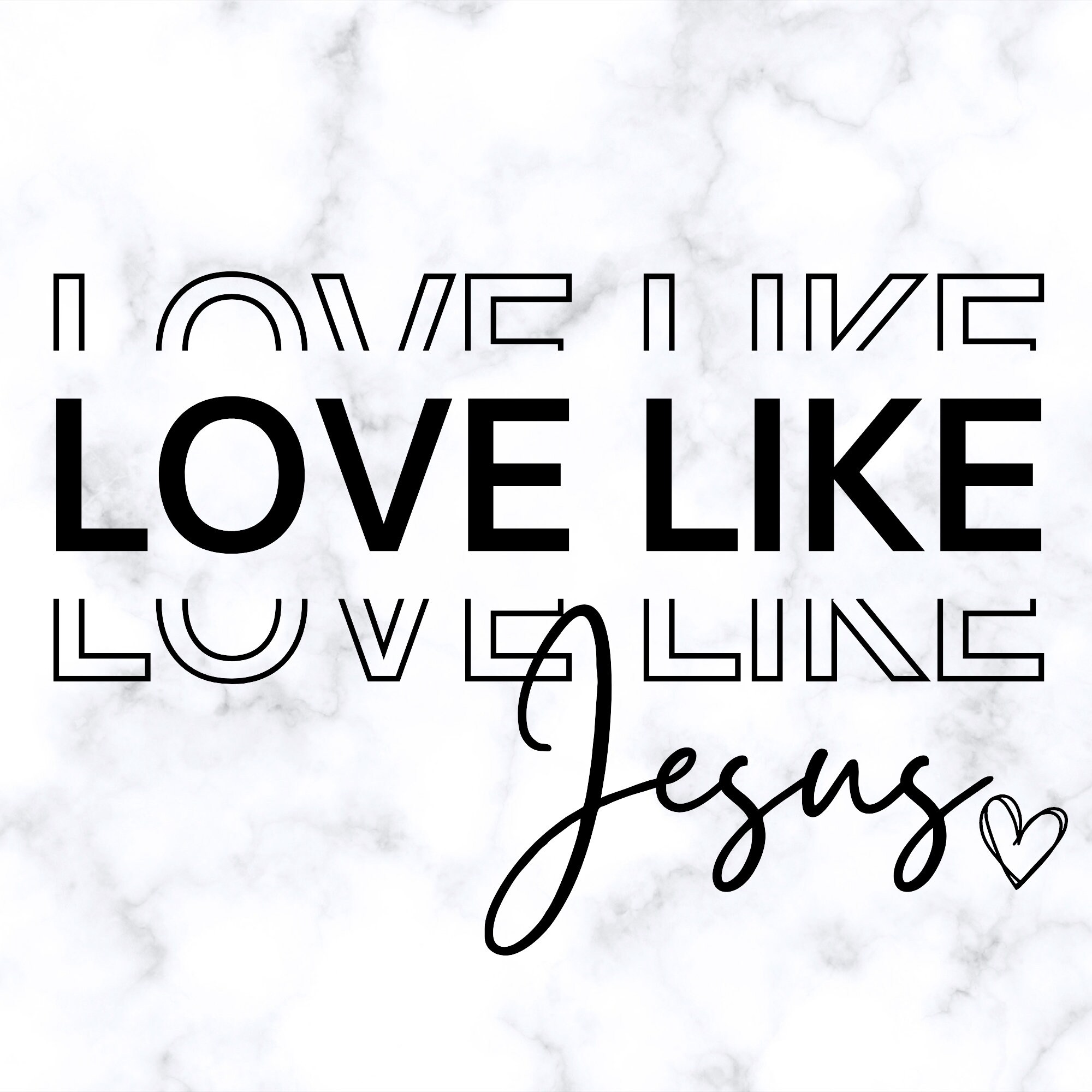 Love Like Jesus SVG Cut File Download - Etsy
