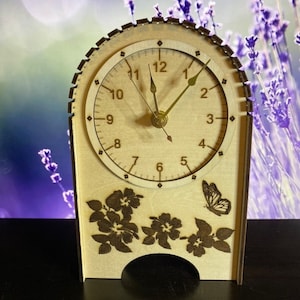 Laser Cut Clocks Hummingbird and Butterfly Laser Cut Files  Digital download  2 Designs  Mothers Day DIY Gift  Lightburn ready SVG LBRN