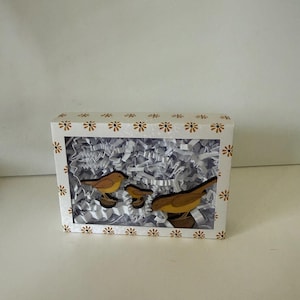 Micro Robin Bird Figurines Laser Cut File: SVG DXF LBRN2 (Digital Download)