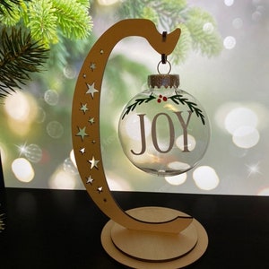 Ornament Stand Instant Download Lightburn Ready Laser Cut and Engraving Files LBRN2 SVG DXF Christmas Stars