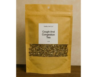 Earthy Girl LLC Cough and Congestion Tea 1 OZ Herbal Blend Mullein Licorice