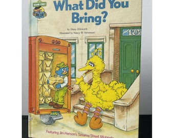 Sesame Street What Did You Bring Golden Press Book Vintage