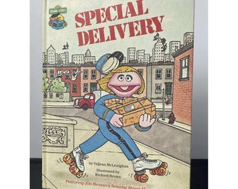 Sesame Street Special Delivery Book vintageJim Henson Muppets  1980
