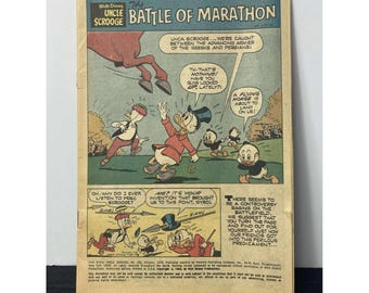 Walt Disney Uncle Scrooge Battle of Marathon Comic Book October 1979