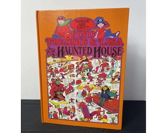 Find Freddie & Lisa in the Haunted House 1991 Childrens Hidden Object Book A