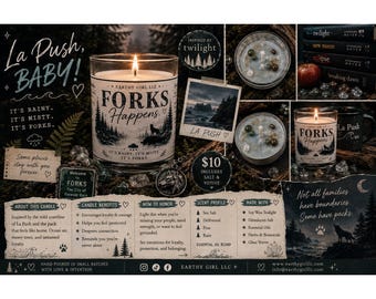 Forks Happens Tea Light Candle Set
