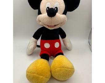 Disney Topolino peluche classico rosso pantaloncini scarpe gialle