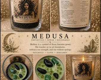 Juego de velas de té Medusa