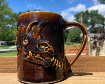 Taza Triceratops - Ámbar - Grande
