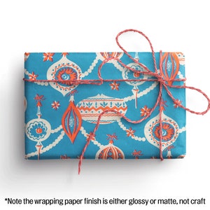 Vintage Christmas Wrapping Paper, Recyclable Wrapping Paper, Christmas Wrapping Paper Sheets, Christmas Ornament, Christmas Paper, Retro