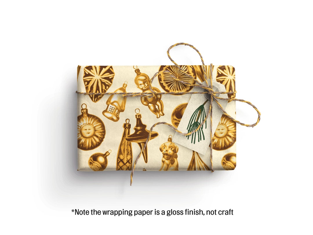 Vintage Christmas Wrapping Paper Recyclable Wrapping Paper Etsy vintage-christmas-wrapping-paper-recyclable-wrapping-paper-etsy