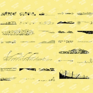 another page showing about 35 of the borders and frames