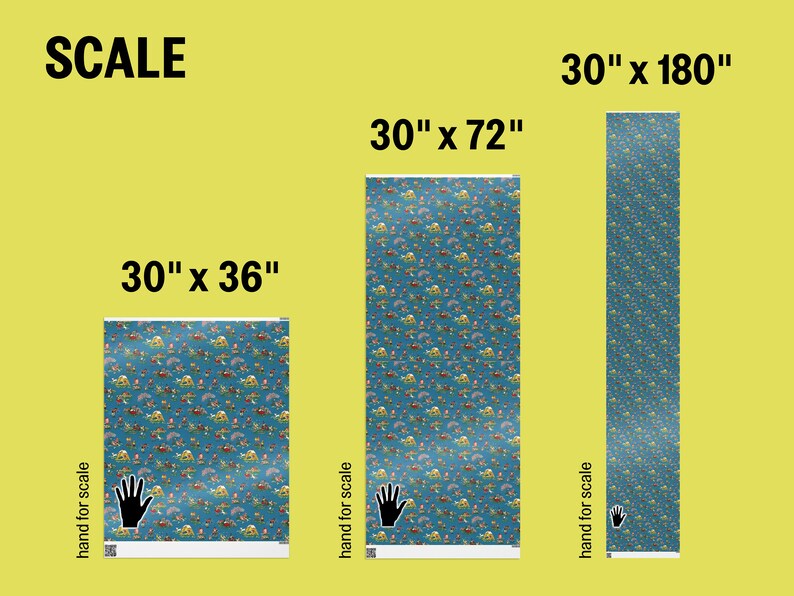 an image describing the scale of each size