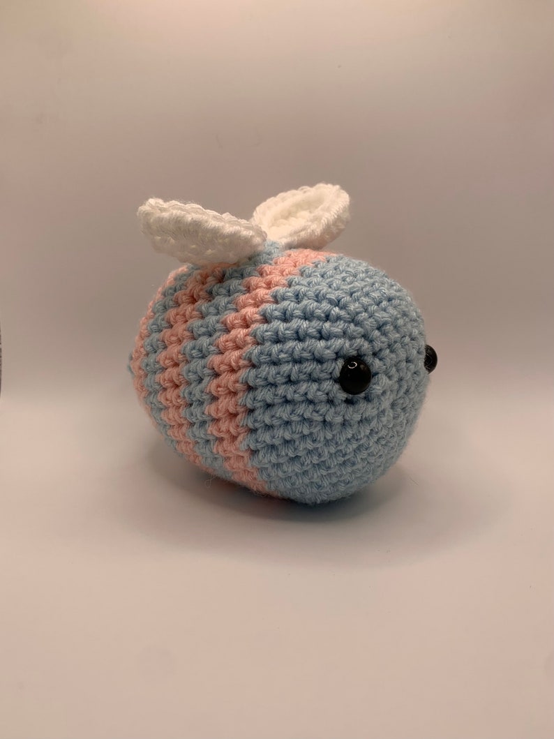 Transgender Crochet Bumblebee Plush Trans Handmade Amigurumi LGBTQIA