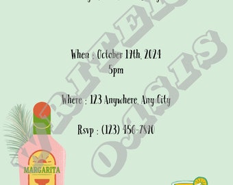 Margs & Matrimony Bachelorette Invitation