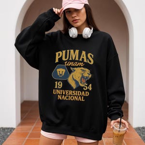 Retro Pumas UNAM Graphic Sweatshirt: Liga MX Sweater