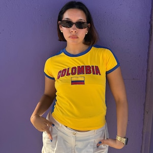 Colombia Y2K Baby Tee