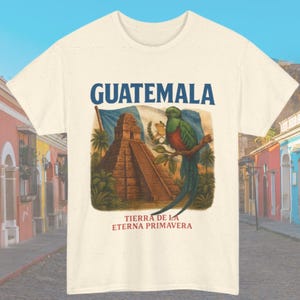 Retro Guatemala Graphic T-Shirt, Unisex Cotton Tee