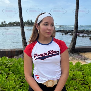 Puerto Rico Y2K Baby Tee
