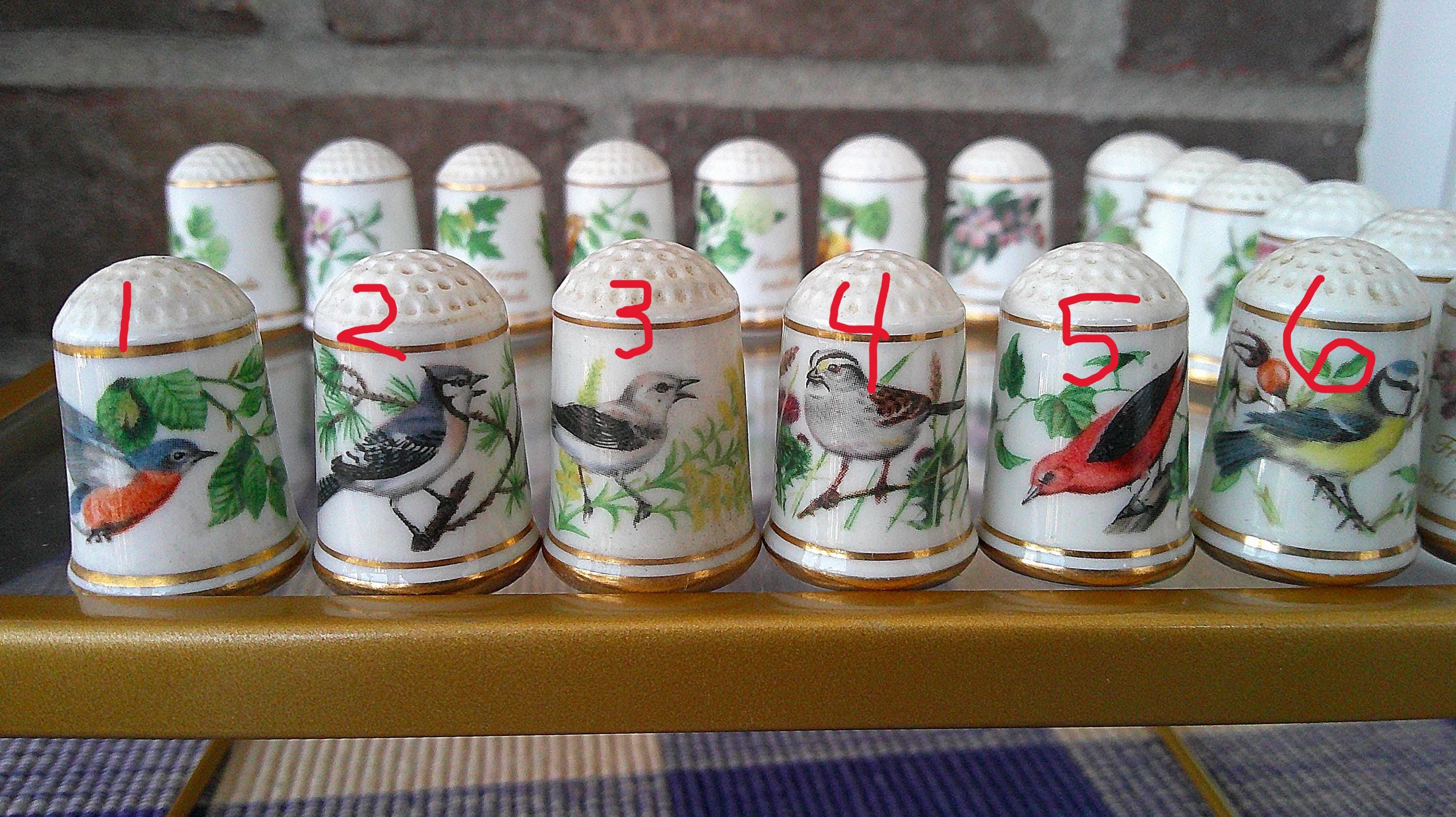 Franklin Mint Porcelain Birds - Etsy