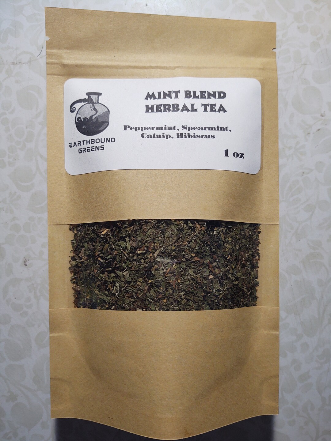 Mint Blend Herbal Tea 1 Oz All Natural Gluten Free Paraben Free