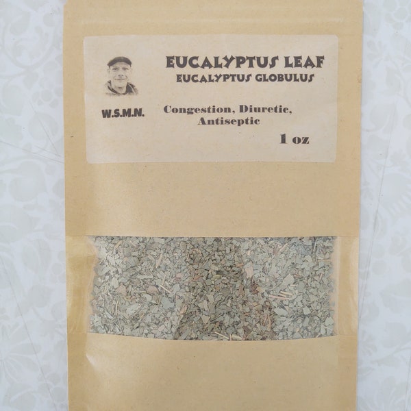 Eucalyptus Leaf Cut & Sifted 1 oz - Congestion - Food Grade