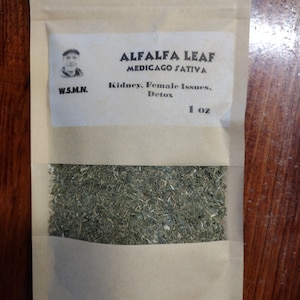 Alfalfa Leaf 1 oz. re-sealable package Tea