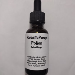 ParasitePurge Potion Extract Drops 7-10 Day program - 1 oz