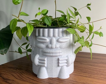 3D Printed Tiki Planter: Hawaiian Sculpture