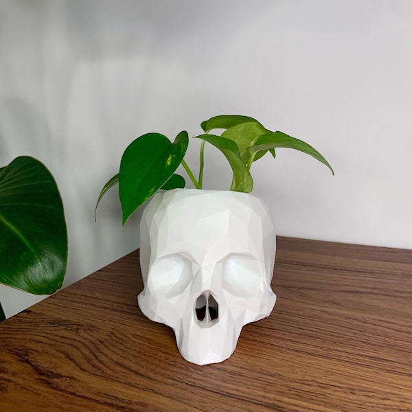 Geometric Skull Planter