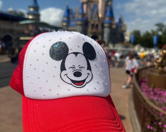 Casquette Mickey Denim - Style Vintage & Réglable - Hommes Et Femmes - Cadeau Idéal