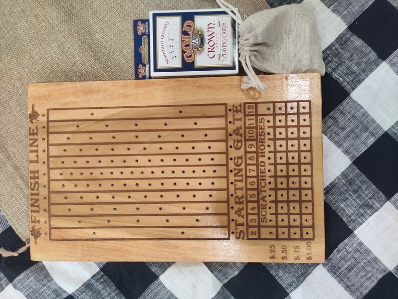 Across the Board Horse Race Dice Race Game Horse Racing Game Etsy