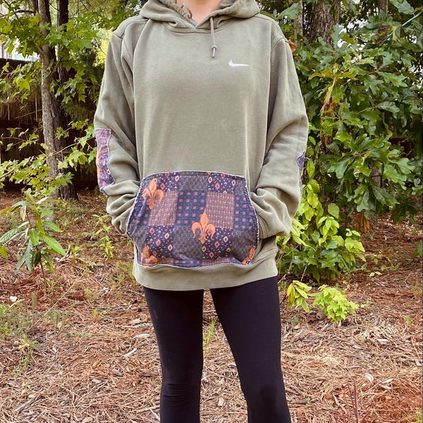 Patchwork Hoodie Etsy