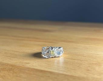 Diamant und Silber Ring