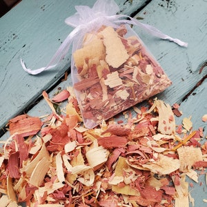 Red Cedar Sachet- set of 5 bags, red cedar, sachet, cedar bags, cedar shavings, cedar