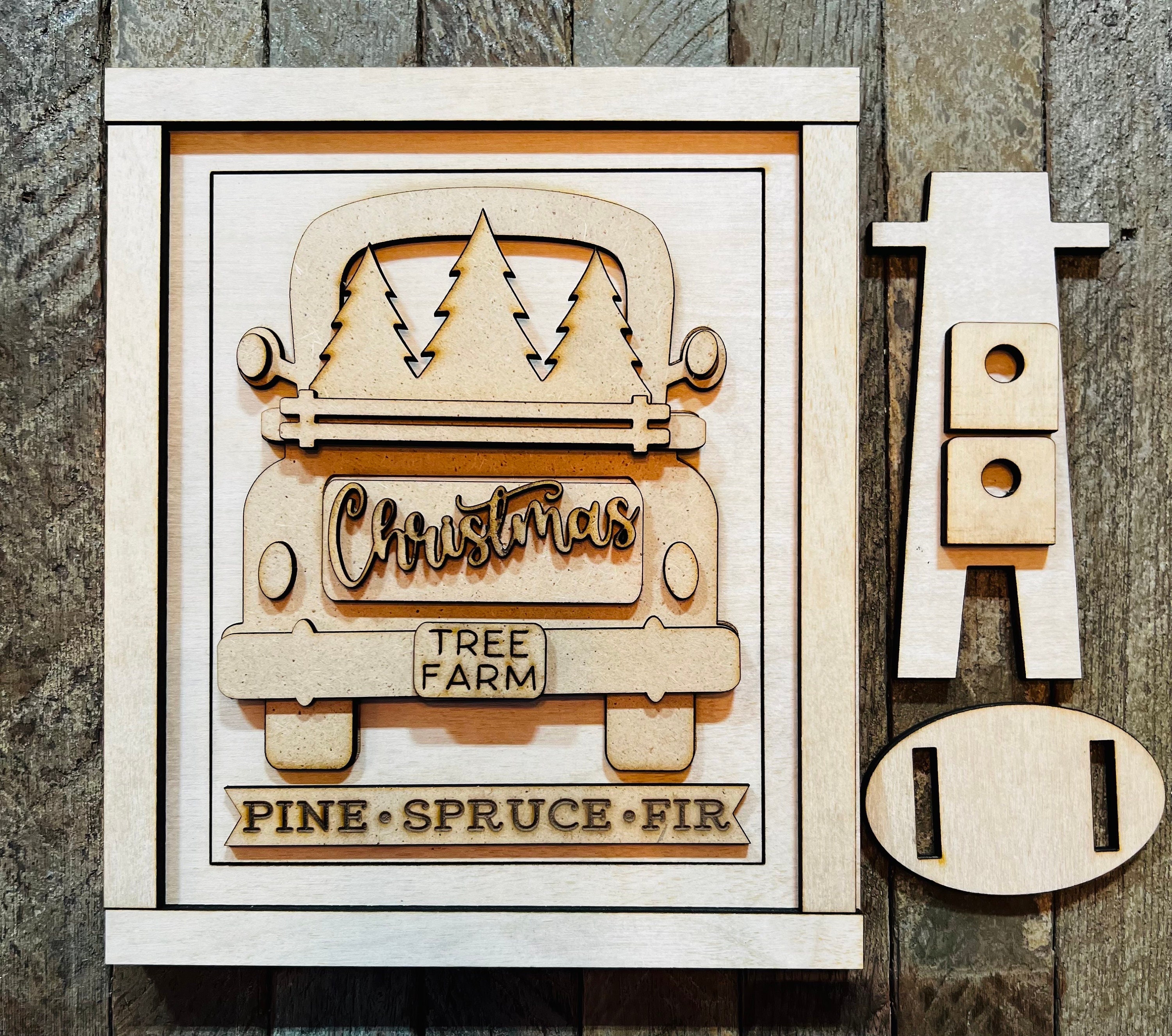 Standing Wood Frame for 5x6.25 Signs #068 - Etsy