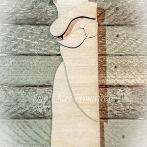 Primitive Tall Santa Cut Out #021