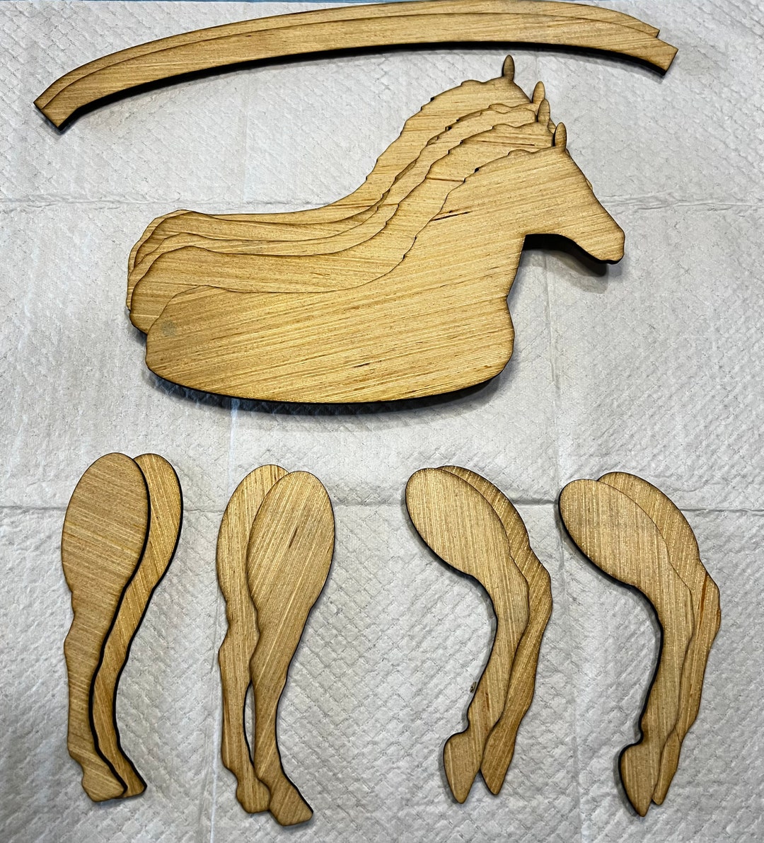 Primitive/rustic Wooden Horse DIY Etsy