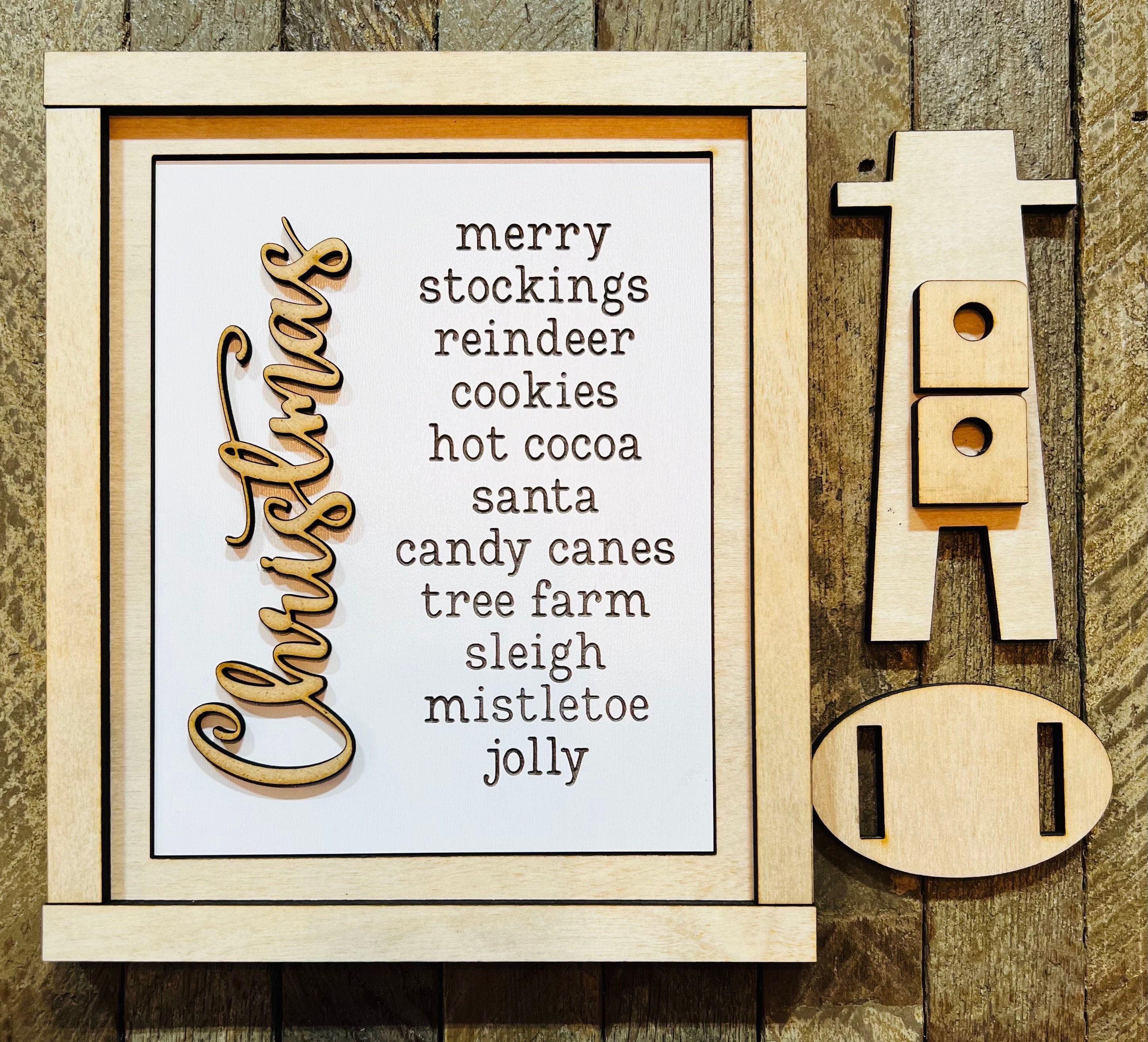 Standing Wood Frame for 5x6.25 Signs #068 - Etsy