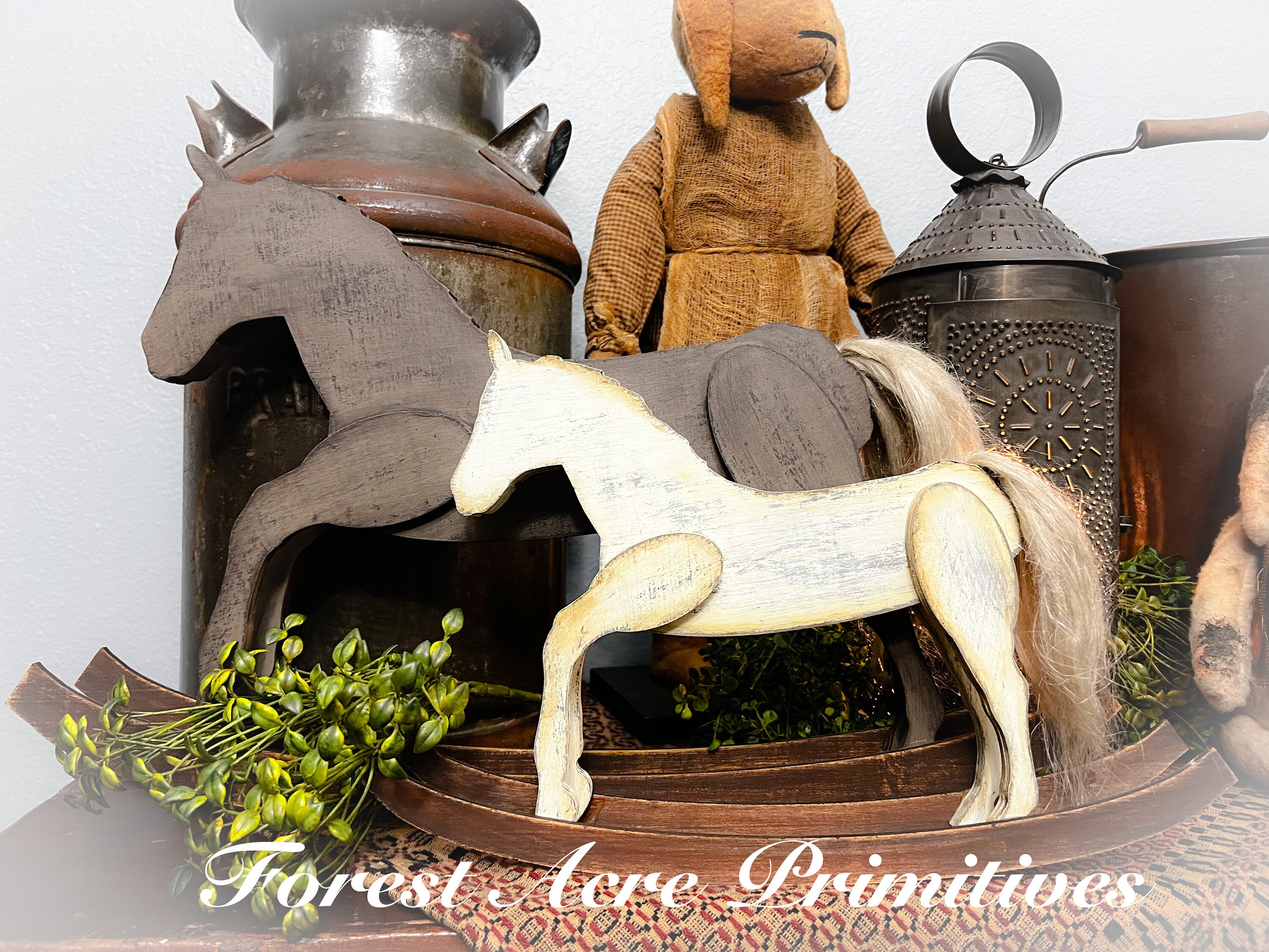 Primitive/rustic Wooden Horse DIY Etsy
