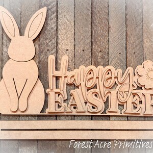 Happy Easter Shelf Sitter DIY Kit