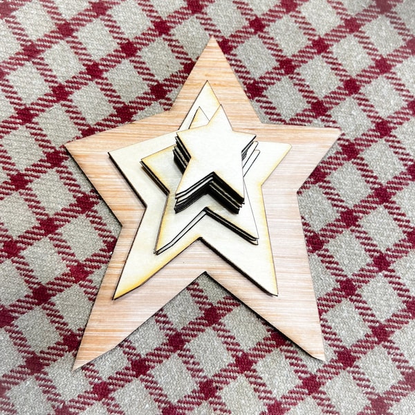 Primitive Wood Stars