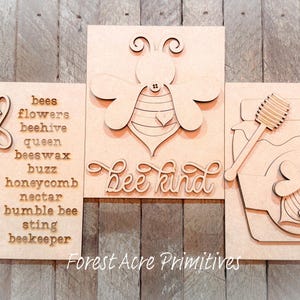 Bee Kind Sign Trio DIY Kit