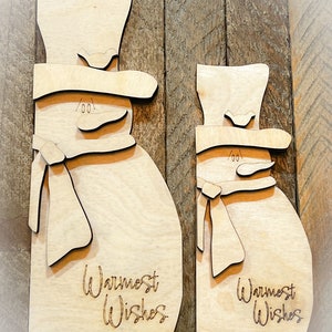 Snowman Wood Cut Out/DIY Kit