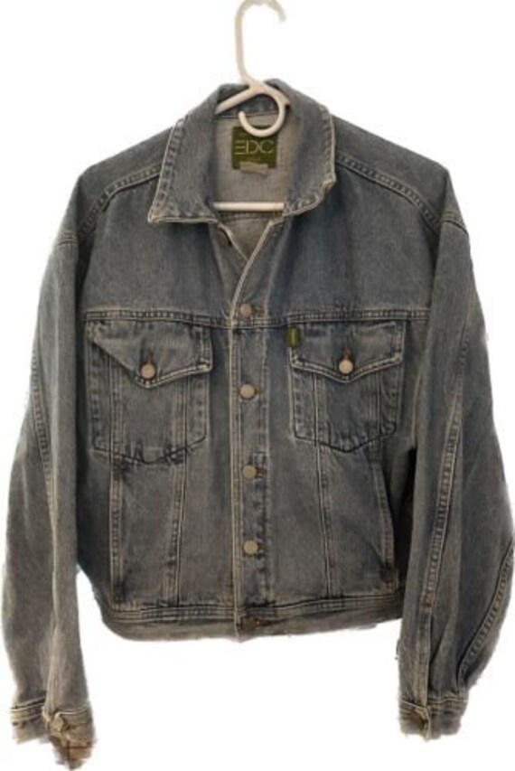 VTG EDC by Esprit Jeans Denim Jacket Womens Size M Button up - Etsy
