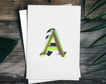 Typographic Poster Letter A