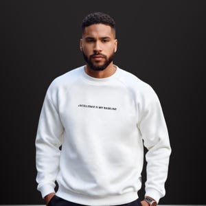 Professional Sweatshirt, Excellence Is My Baseline Sweatshirt, Crewneck Medical Student Sweatshirt, Casual Pullover Sweatshirt