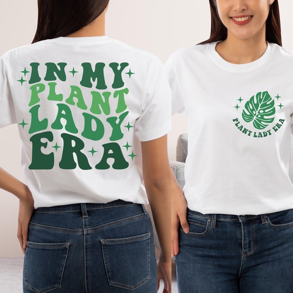 En mi camisa Plant Lady Era, regalo de mamá planta, dama loca de las plantas, regalo amante de las plantas, regalo para los amantes del café, ropa de mujer