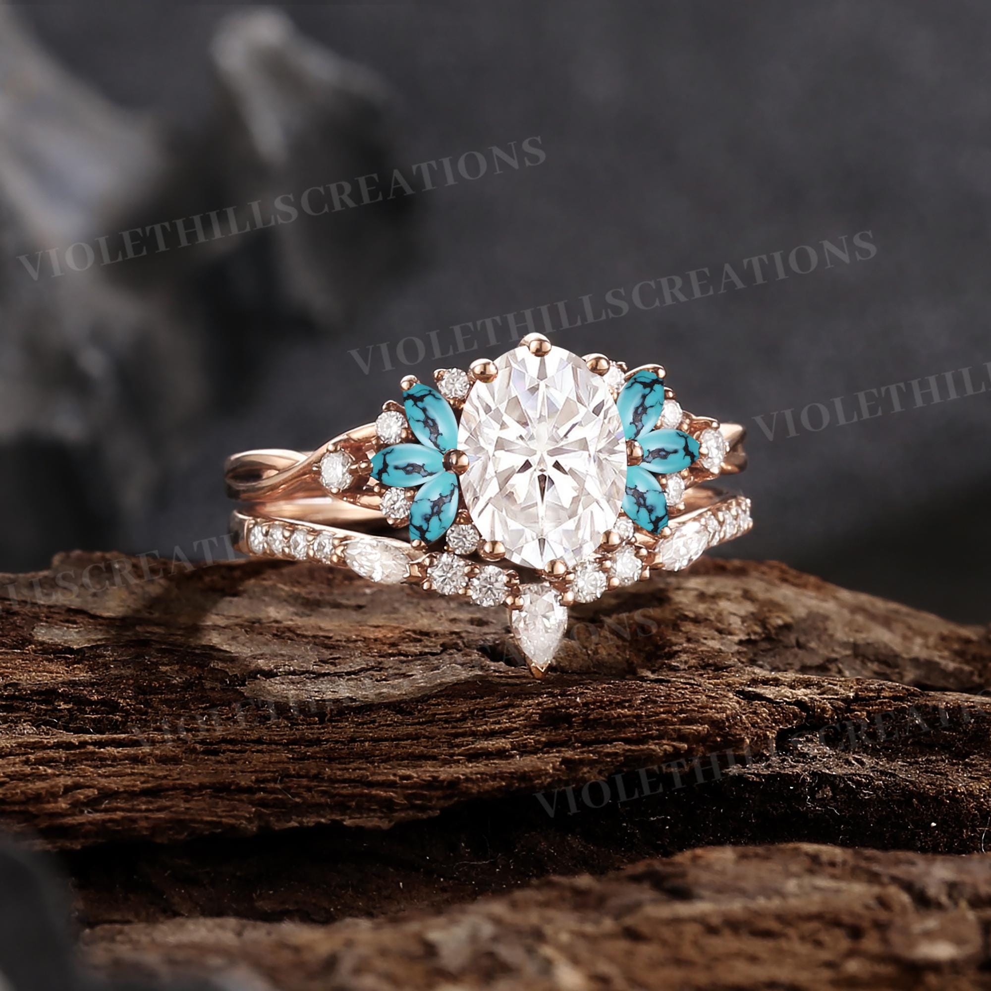 Turquoise and diamond wedding ring sets | Beachweddingtips.com Turquoise and diamond wedding ring sets | Beachweddingtips.com