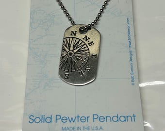 solid pewter pendant by bob Siemon